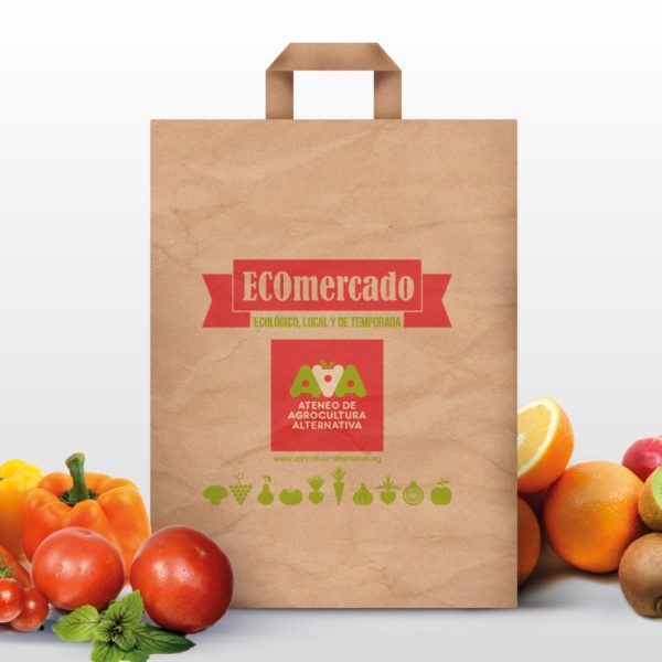 Bolsa de papel Cartel Agrocultura Alternativa