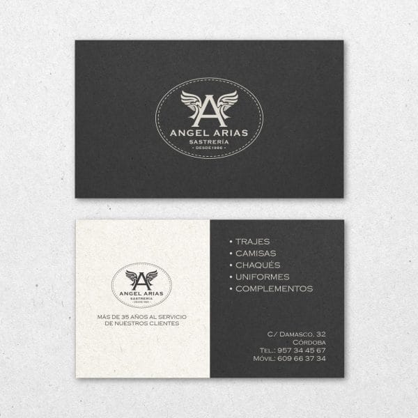 Tarjetas de visita Angel Arias