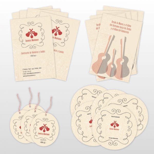 Tarjetas y etiquetas Lorenzo Montaner