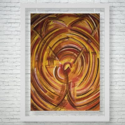 "El Origen 1" (Pastel y acuarelas)