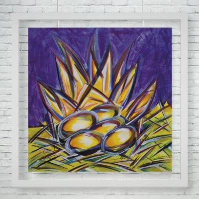 "El Origen 2" (Pastel y acuarelas)