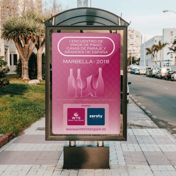 Display Bus Wine Time Spain.