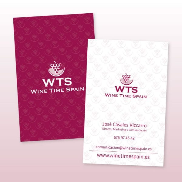Tarjetas Wine Time Spain.