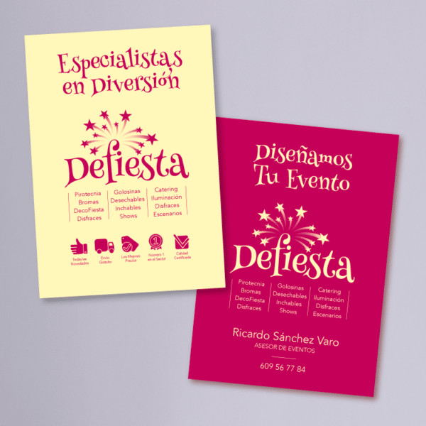 Tarjetas de visita Defiesta
